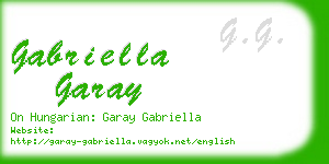 gabriella garay business card